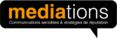 logo de l'entreprise mediations conseil, aux couleurs noir et orange